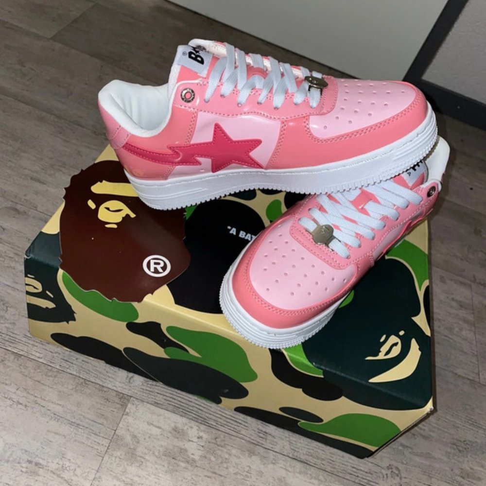 A Bathing Ape Bapesta ( Pink Camo ) womens